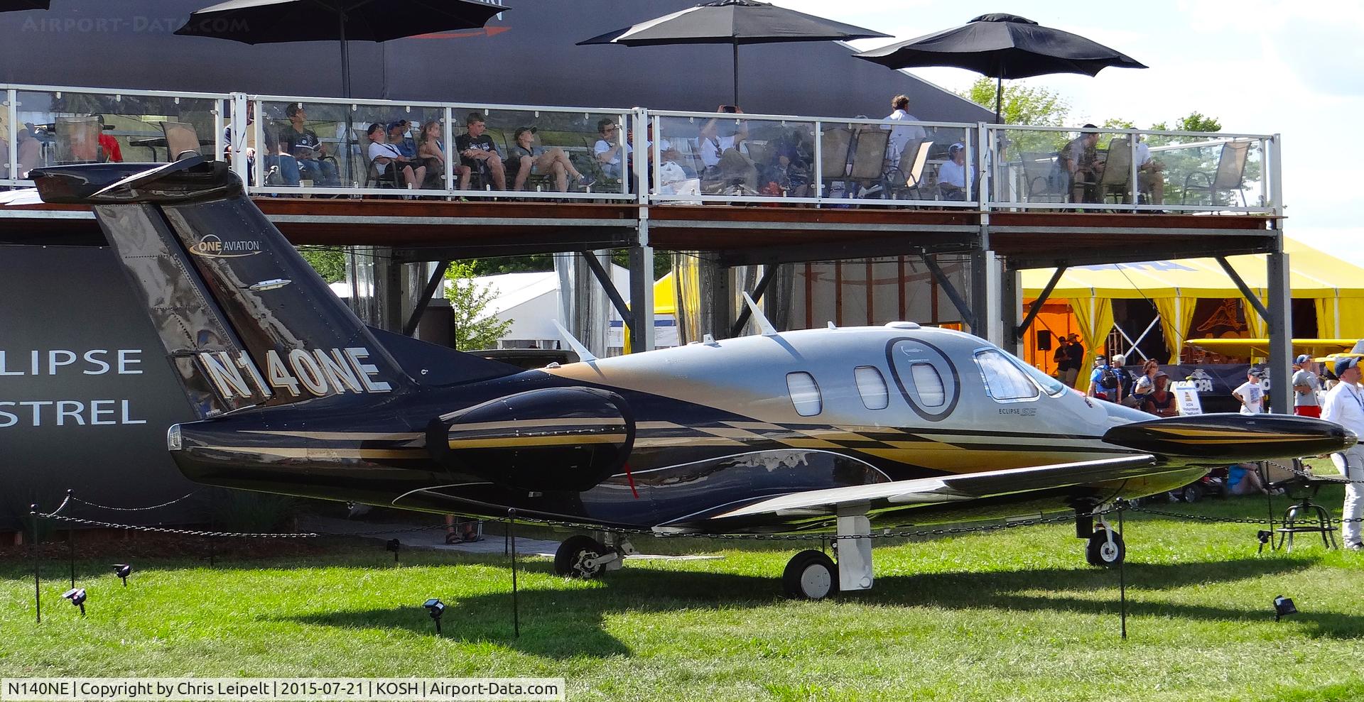 N140NE, 2007 Eclipse Aviation Corp EA500 C/N 000018, Group Four Partners LLC (Highland Park, IL) 2007 Eclipse EA500 on display at EAA AirVenture 2015.