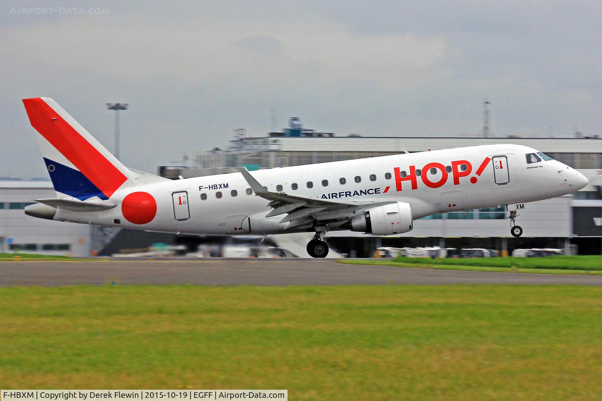 F-HBXM, 2003 Embraer 170LR (ERJ-170-100LR) C/N 17000010, Embraer 170LR,Paris CDG based, call sign Air Hop 9061, previously PT-SKC, EI-DFI, seen departing runway 12 en-route RTB.
