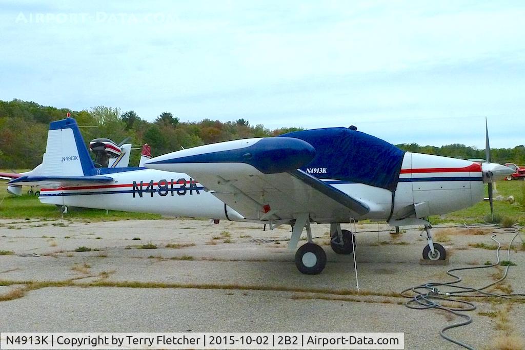 N4913K, 1949 Ryan Navion A C/N NAV-4-1913, Parked at Plum Island Airport , MA