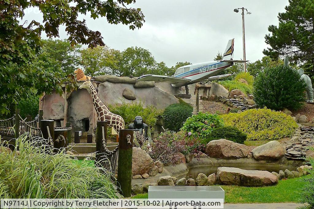 N9714J, Piper PA-28-180 C/N 283905, Part of Wild Animal Lagoon Crazy Golf , Yarmouth MA