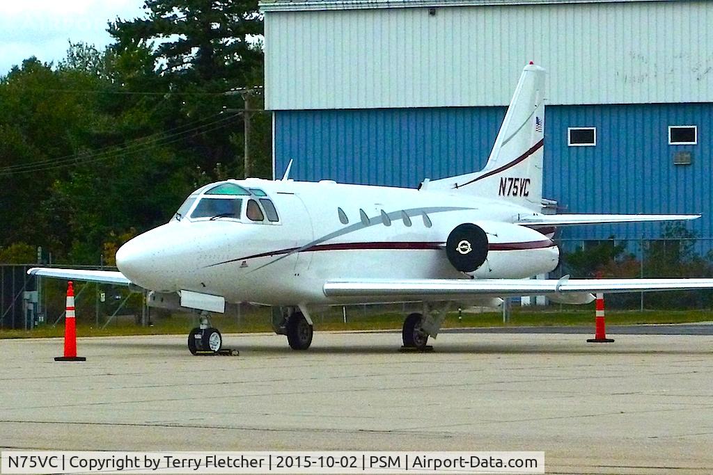 N75VC, 1981 Rockwell International NA-265-65 Sabreliner 65 C/N 465-71, 1981 Rockwell International Corp NA-265-65, c/n: 465-71 at Portsmouth Pease, NH