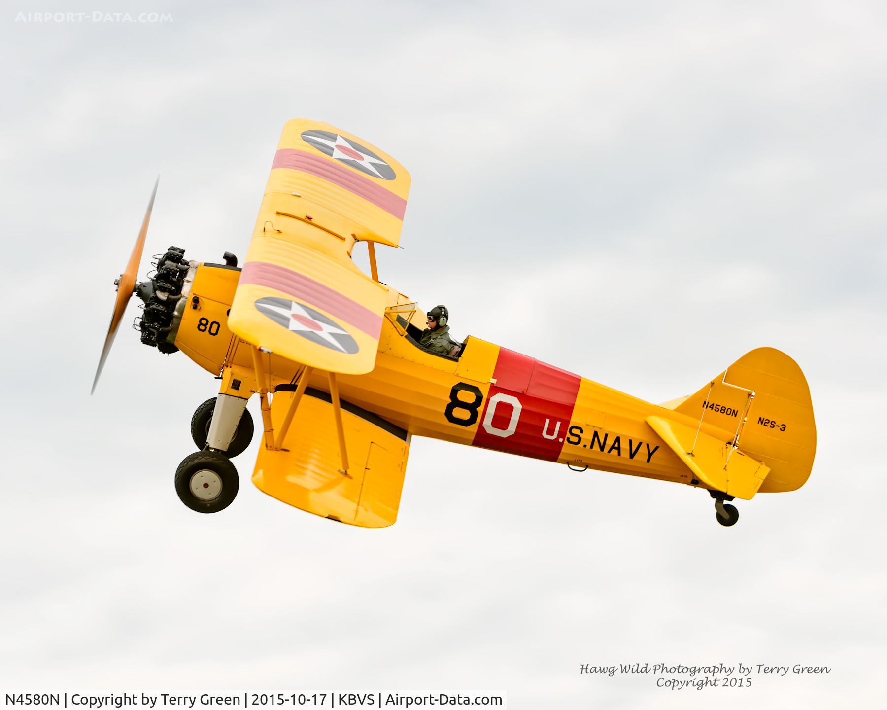 N4580N, Boeing A75N1 (PT-17) C/N 75-7803, Final 2015 Heritage Flight Foundation Fly Day