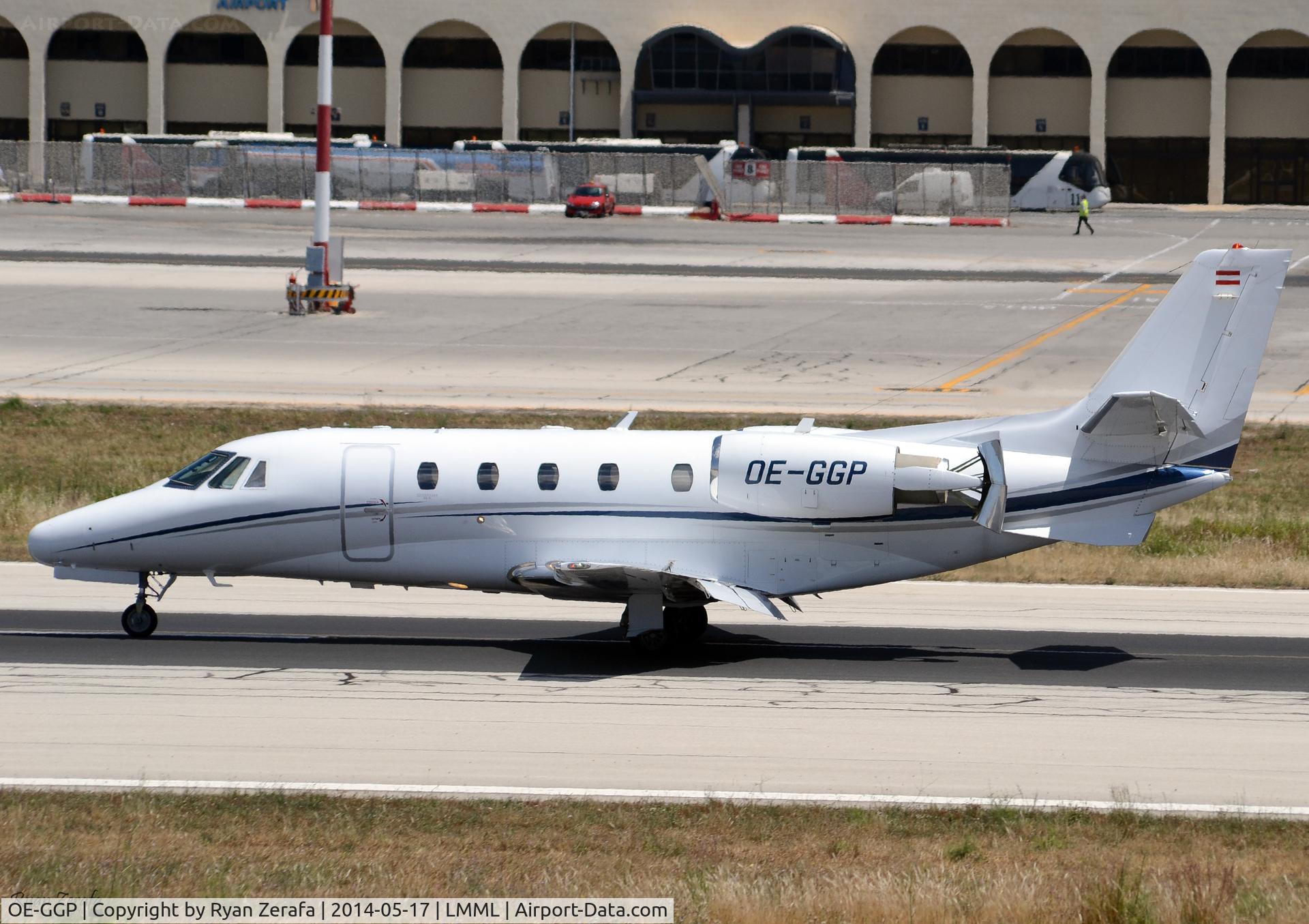 OE-GGP, 2007 Cessna 560XL Citation Excel C/N 560-5701, Landing runway 31