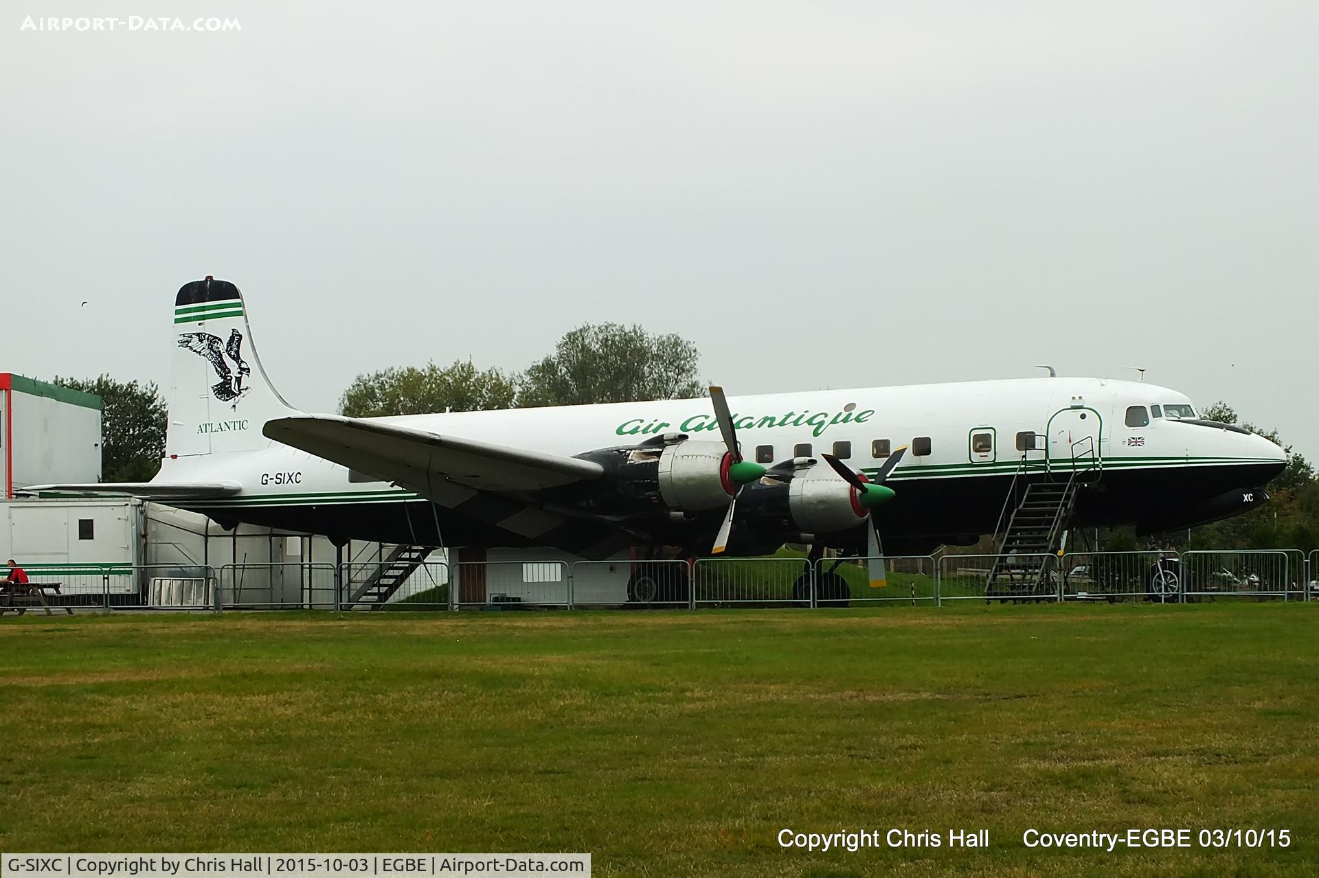 G-SIXC, 1958 Douglas DC-6B C/N 45550, The DC-6 Diner at Airbase, Coventry