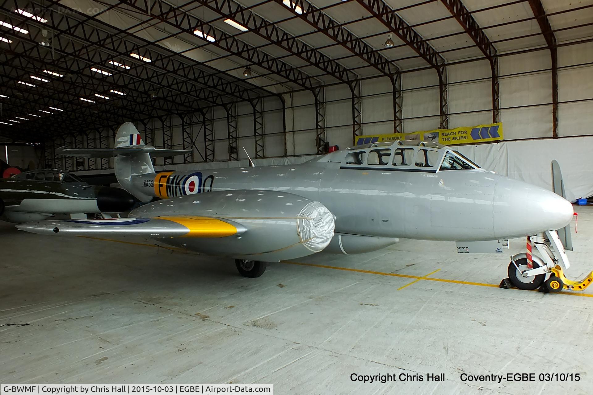 G-BWMF, 1949 Gloster Meteor T.7 C/N G5/356460, Aviation Heritage Ltd