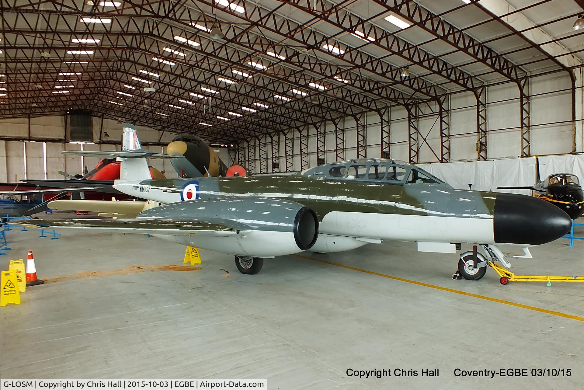 G-LOSM, 1952 Gloster Meteor NF.11 C/N S4/U/2342, Aviation Heritage Ltd