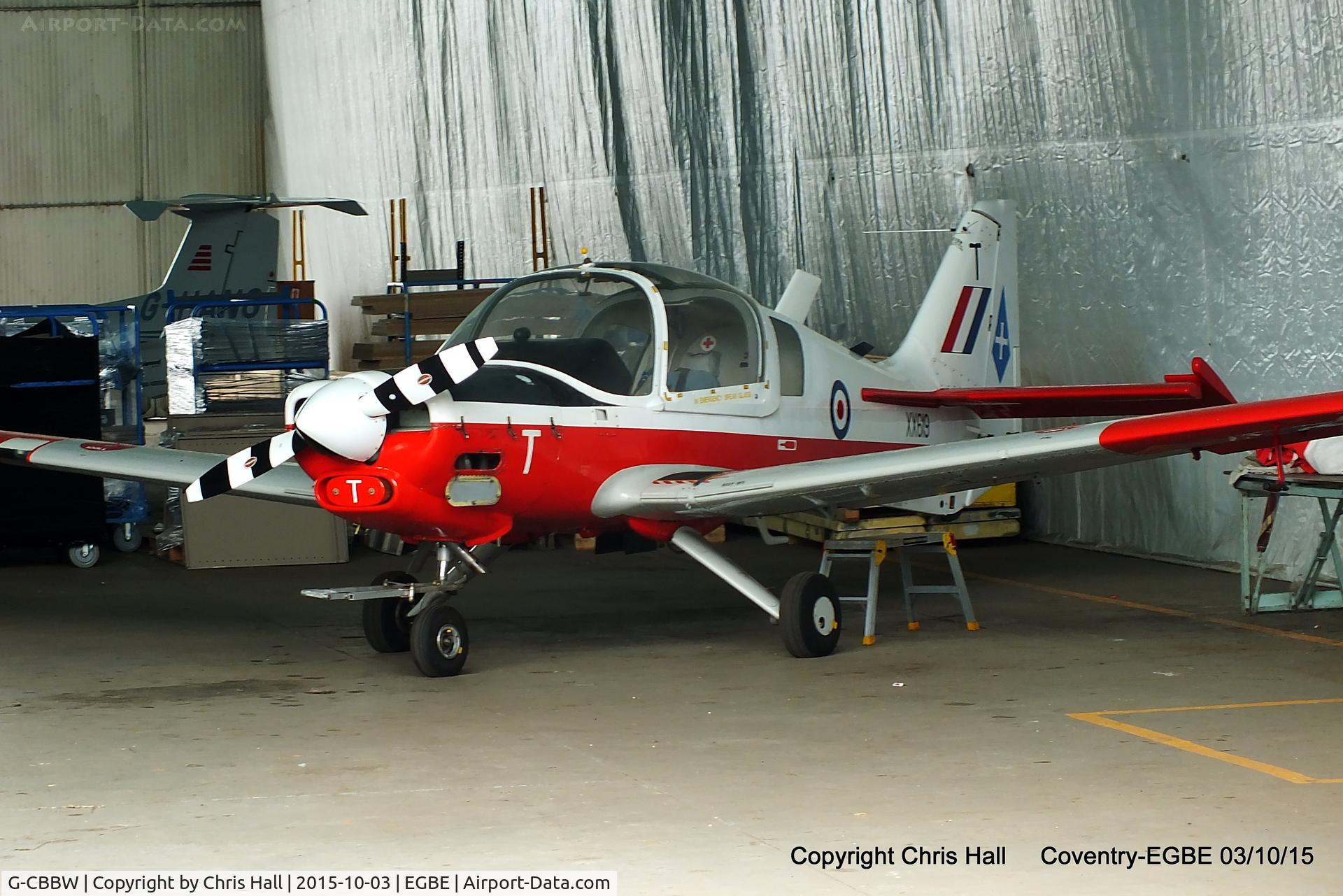 G-CBBW, 1975 Scottish Aviation Bulldog T.1 C/N BH120/277, Coventry resident