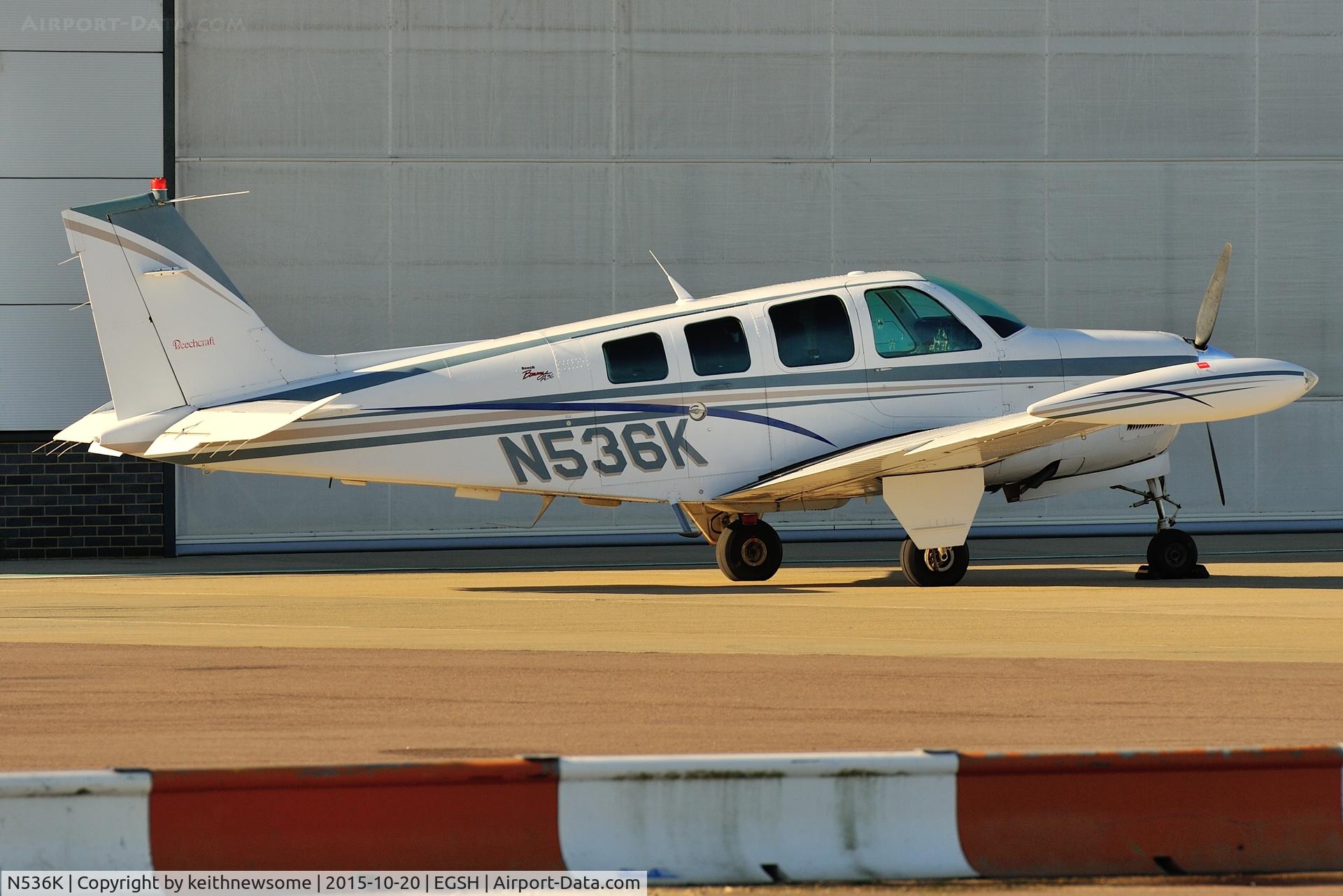 N536K, 1998 Raytheon Aircraft Company A36 Bonanza C/N E3220, Nice visitor.