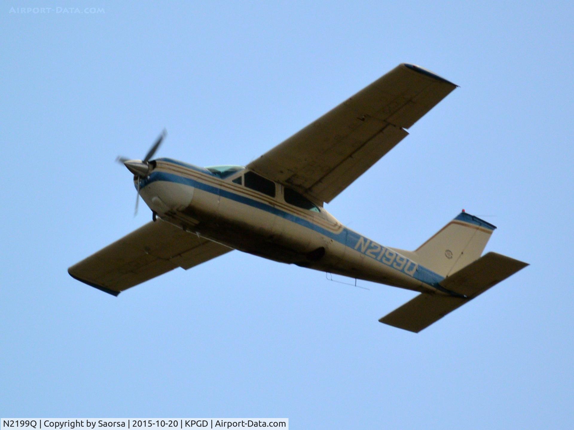 N2199Q, 1974 Cessna 177RG Cardinal C/N 177RG0599, Taking off from KPGD