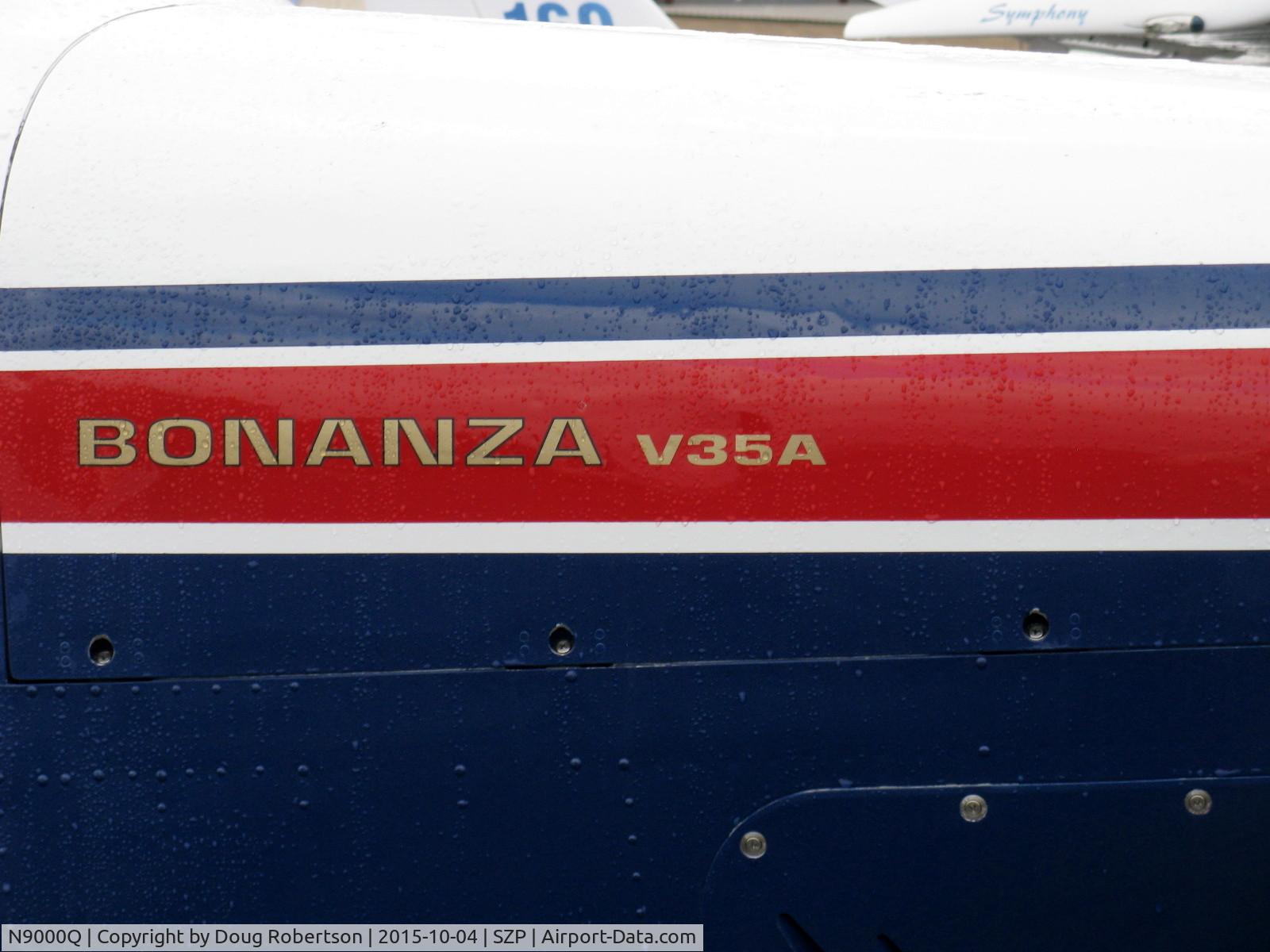 N9000Q, 1969 Beech V35A Bonanza C/N D-9000, 1969 Beech V35A BONANZA, Continental IO-520-B 285 Hp, logo
