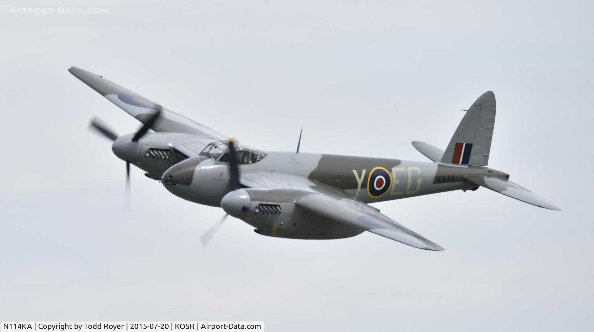 N114KA, 1945 De Havilland Mosquito FB.26 C/N KA114, Airventure 2015