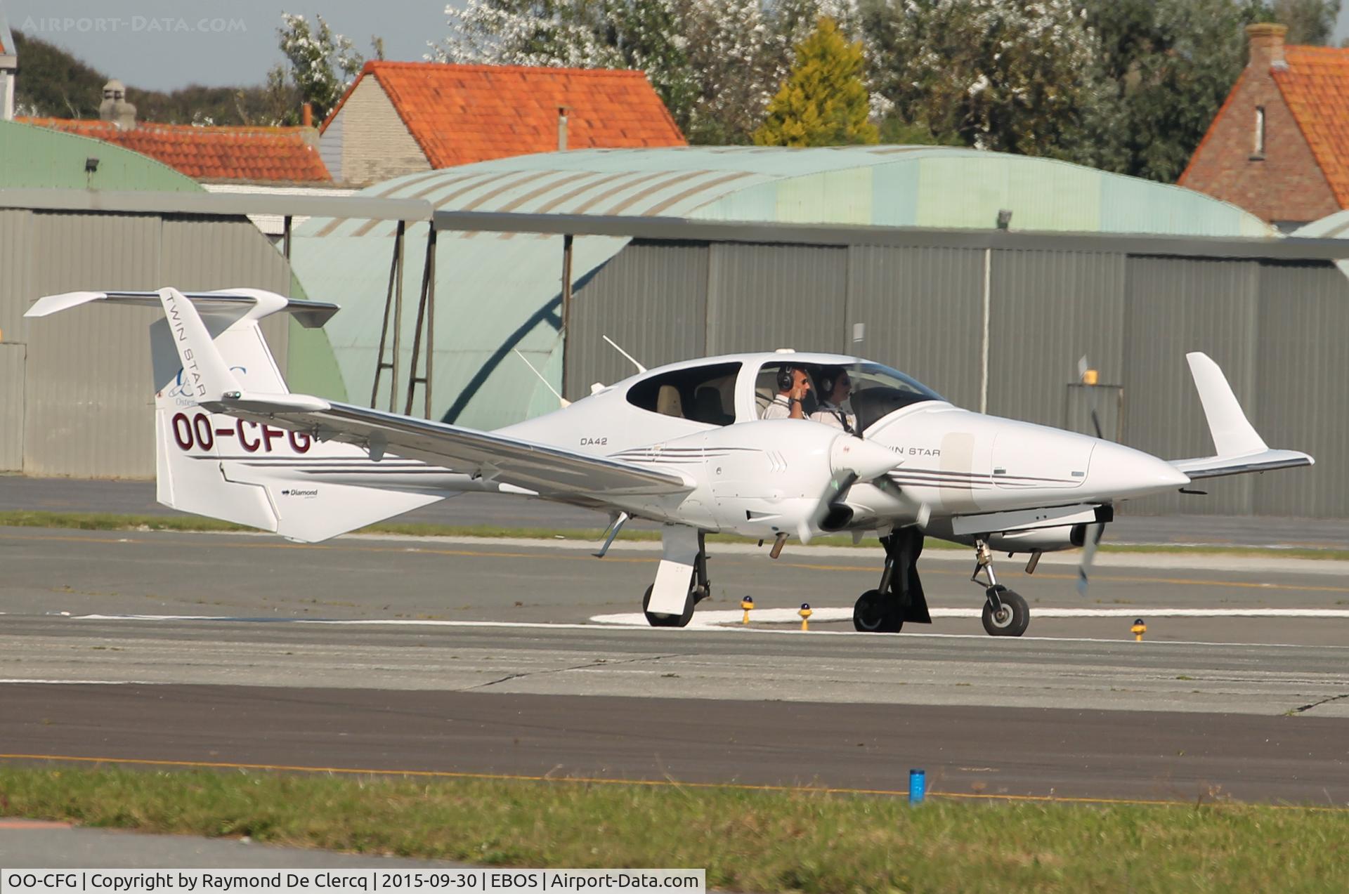 OO-CFG, 2007 Diamond DA-42 Twin Star C/N 42.331, Ready for take-off.