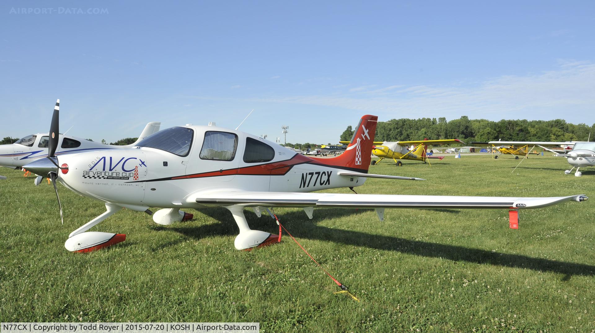 N77CX, 2014 Cirrus SR22 C/N 4051, Airventure 2014