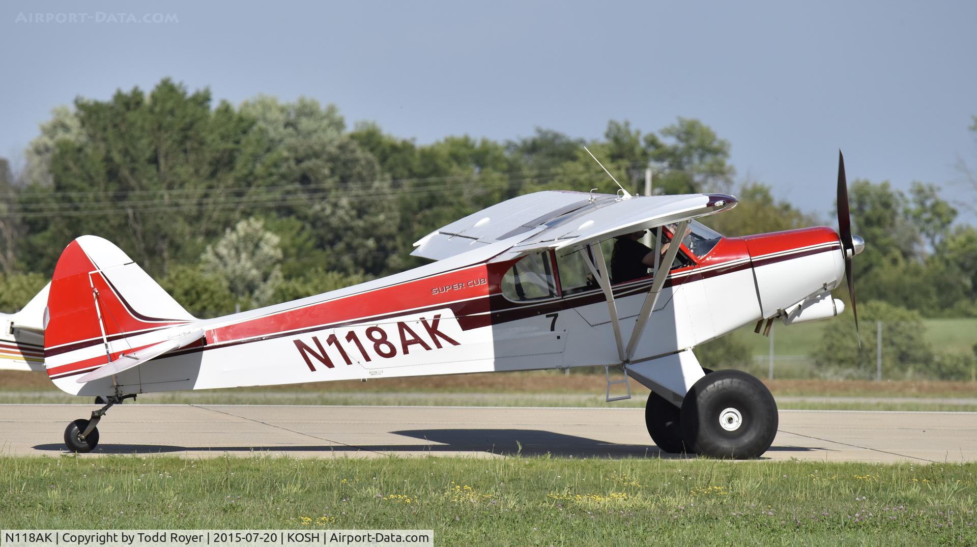 N118AK, Piper PA-18 Super Cub Replica C/N 00118, Airventure 2015