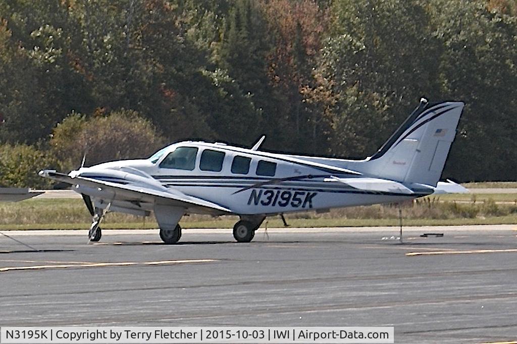 N3195K, 1999 Raytheon Aircraft Company 58 C/N TH-1895, 1999 Raytheon Aircraft Company 58, c/n: TH-1895 at Wiscasset