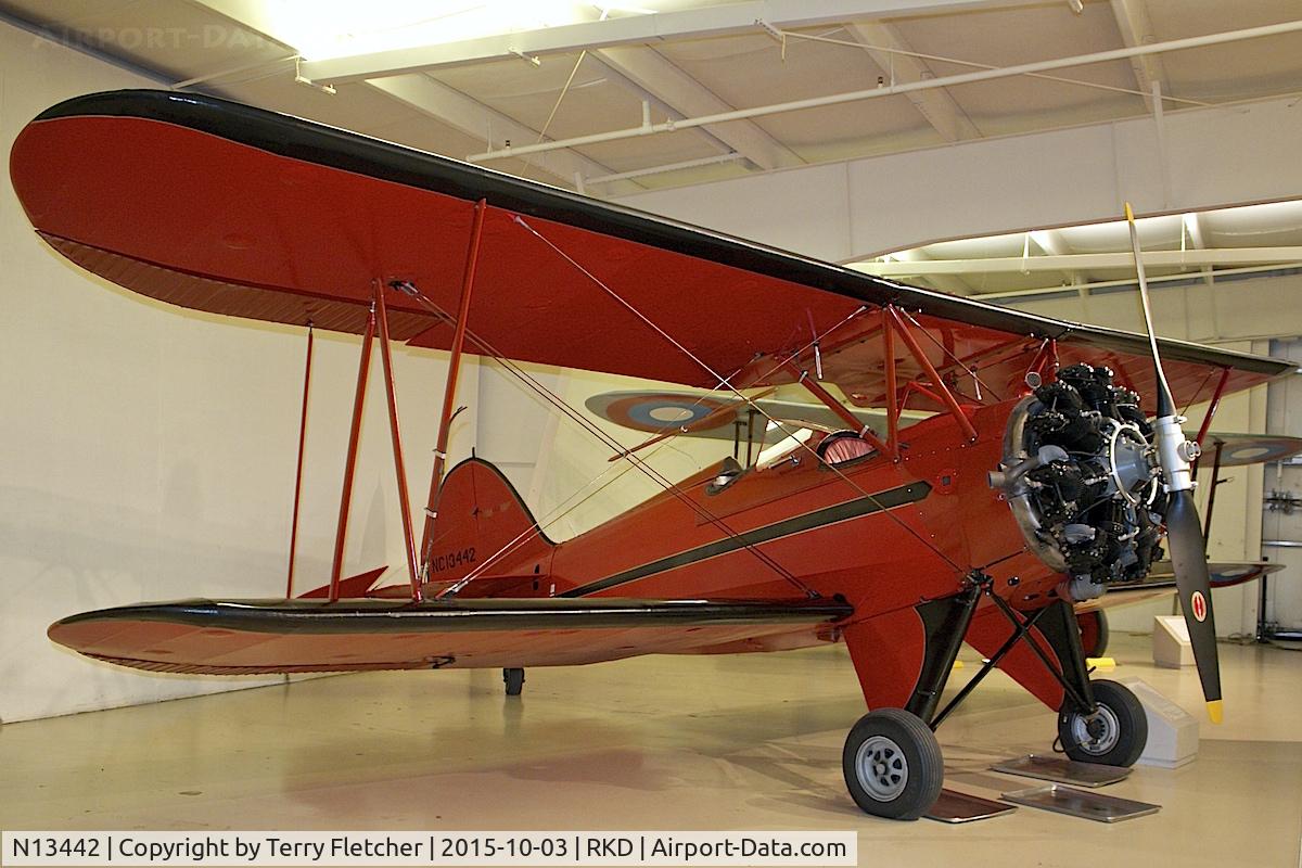 N13442, 1932 Waco UBF C/N 3766, At Owls Head Transportation Museum