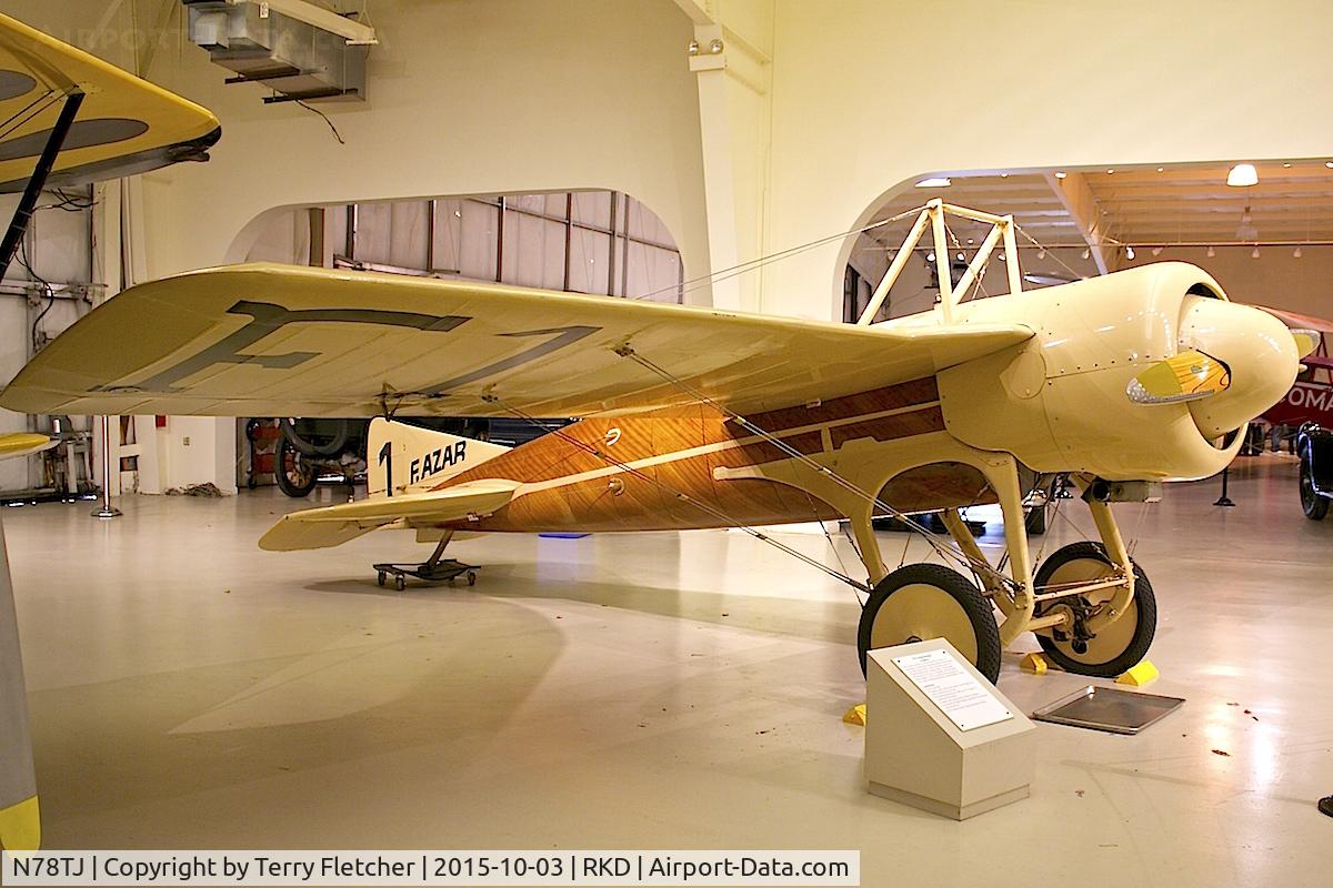 N78TJ, Fazar DEPERDUSSIN GB 1913 C/N 01, At Owls Head Transportation Museum