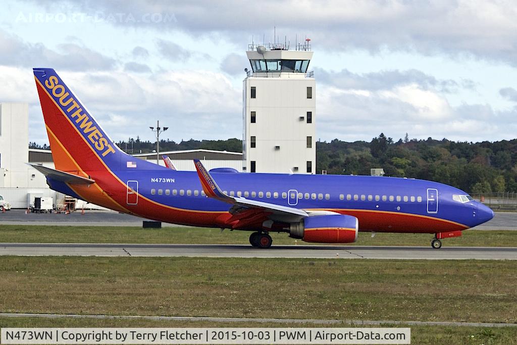 N473WN, 2004 Boeing 737-7H4 C/N 33832, At Portland Jetport in Maine