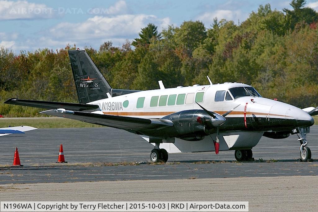 N196WA, 1981 Beech C99 Airliner C/N U-179, At Knox County Airport in Maine