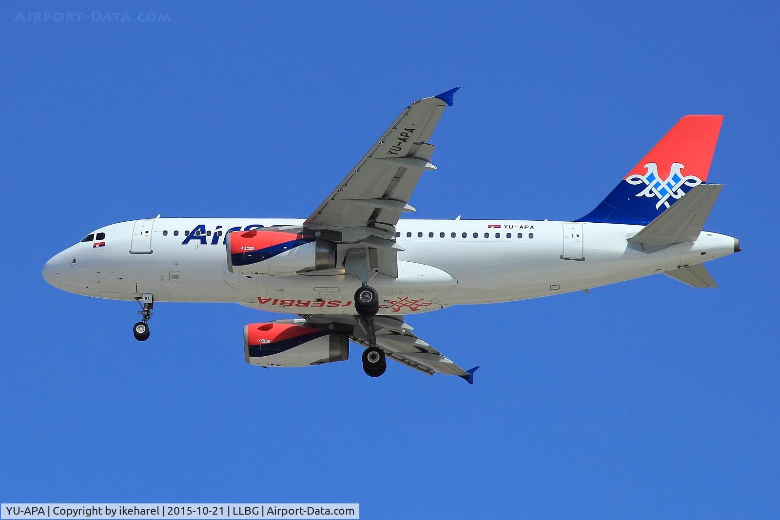 YU-APA, 2004 Airbus A319-132 C/N 2277, Flight from Belgrade, Serbia.