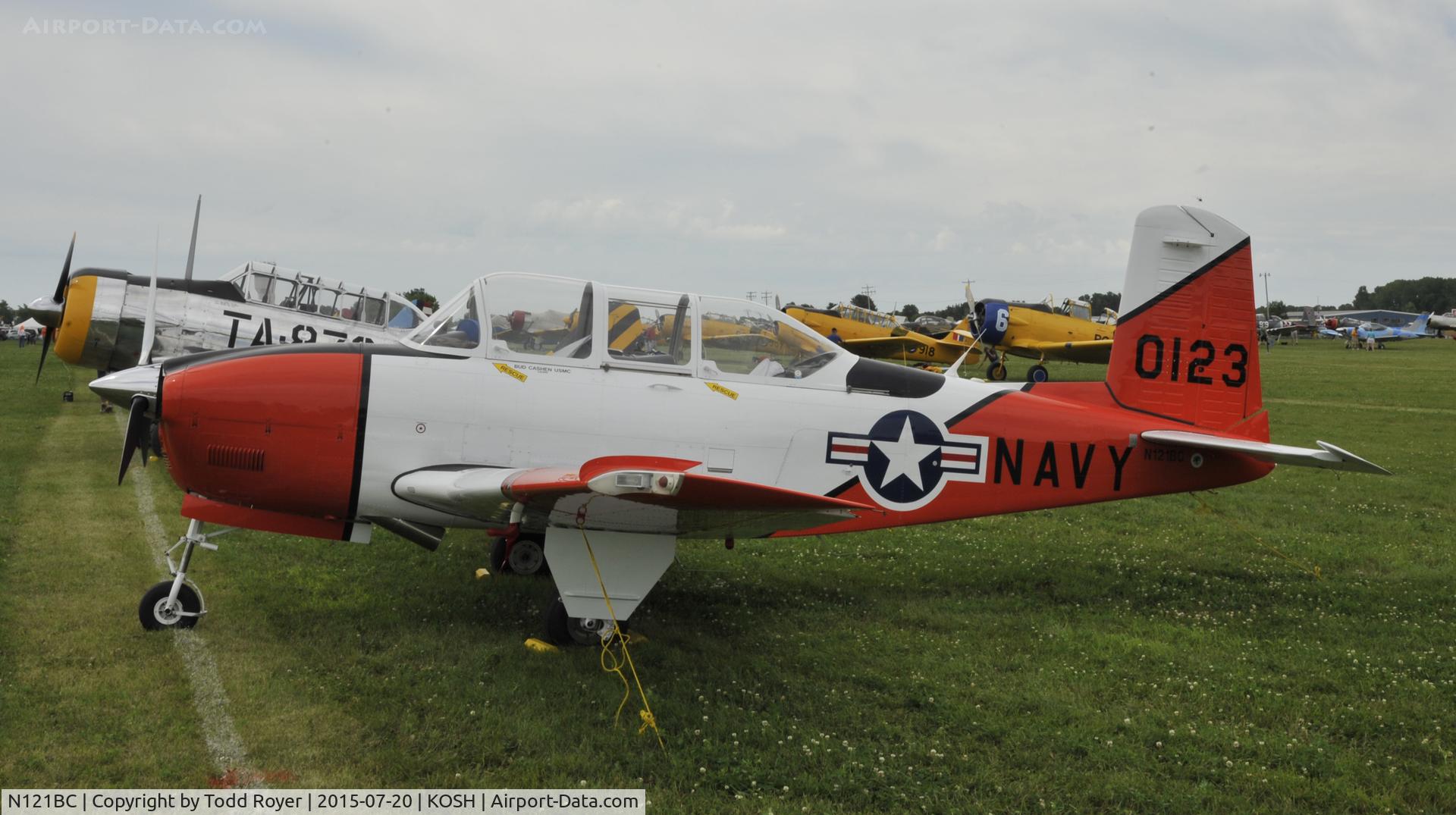 N121BC, Beech T-34A Mentor C/N G-123, Airventure 2015