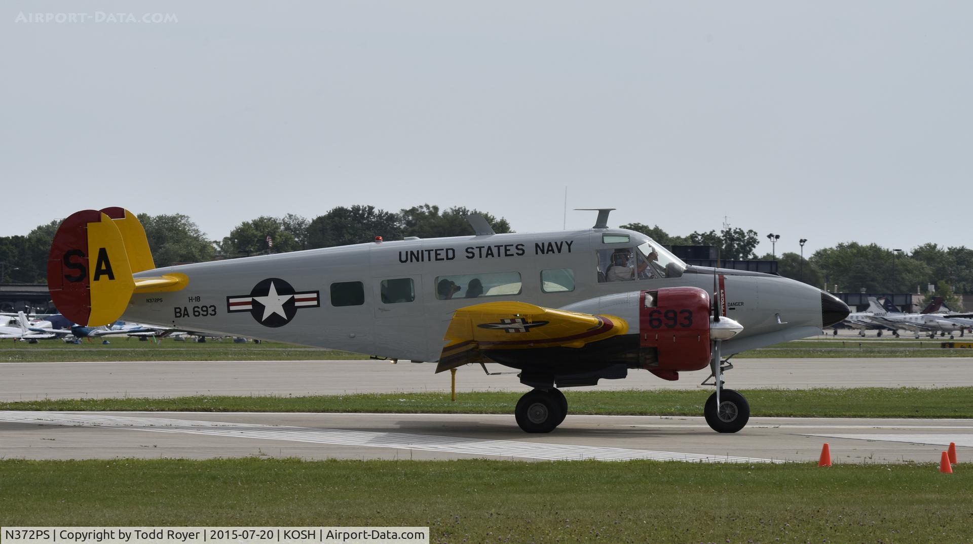 N372PS, 1964 Beech H-18 Tri-Gear C/N BA-693, Airventure 2015