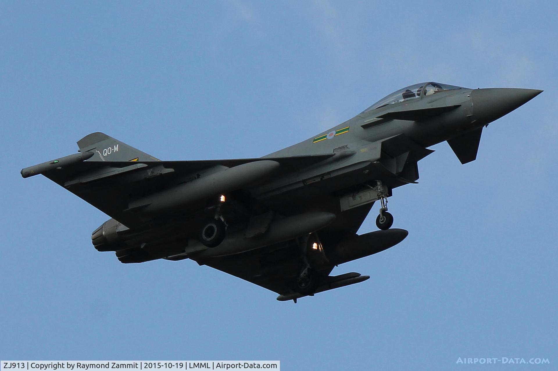 ZJ913, 2004 Eurofighter EF-2000 Typhoon FGR4 C/N 0047/BS004, Eurofighter EF-2000 Typhoon FGR4 ZJ913/Q-OM of No3 Sqdn Royal Air Force