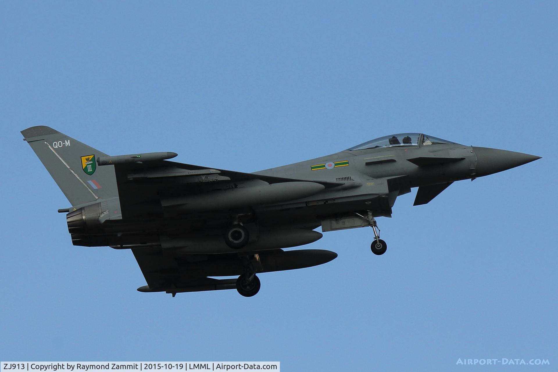 ZJ913, 2004 Eurofighter EF-2000 Typhoon FGR4 C/N 0047/BS004, Eurofighter EF-2000 Typhoon FGR4 ZJ913/QO-M of 3Sqdn RAF