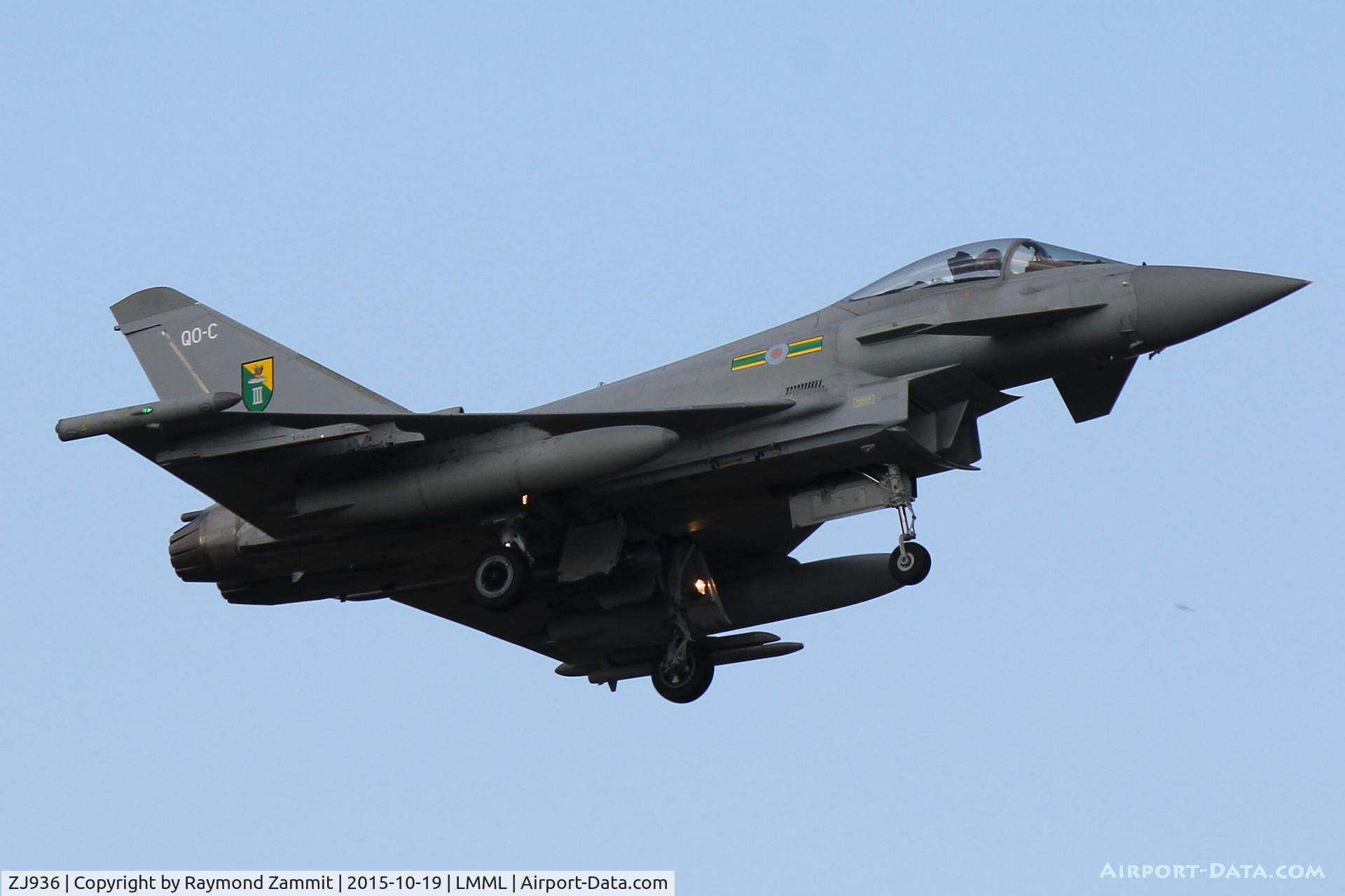 ZJ936, 2007 Eurofighter EF-2000 Typhoon FGR4 C/N 0119/BS027, Eurofighter EF-2000 Typhoon FGR4 ZJ936/QO-C of No3 Sqdn RAF