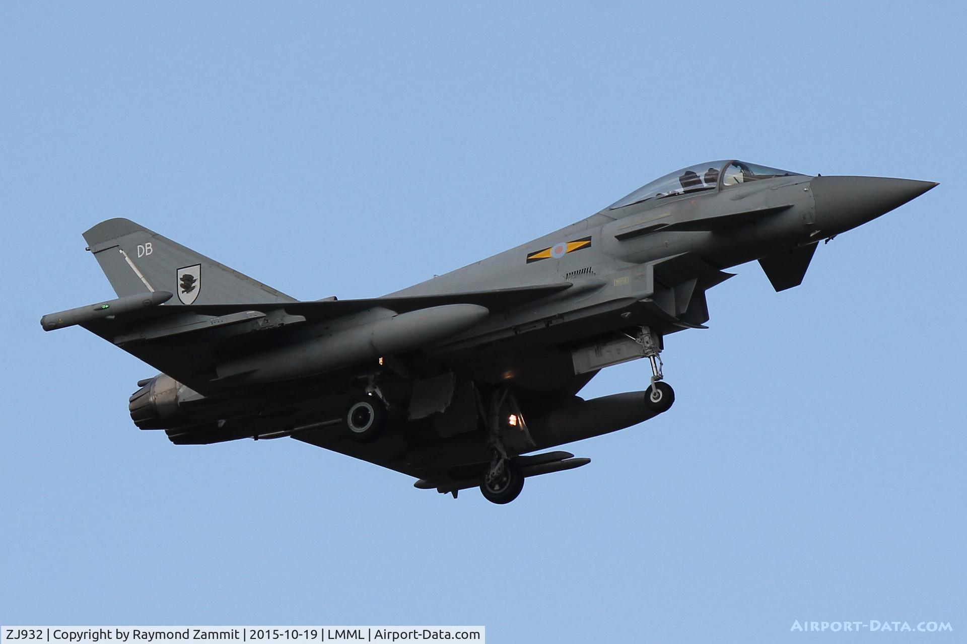 ZJ932, 2006 Eurofighter EF-2000 Typhoon FGR4 C/N 0105/BS023, Eurofighter EF-2000 Typhoon FGR4 ZJ932/DB of No11 Sqdn Royal Air Force