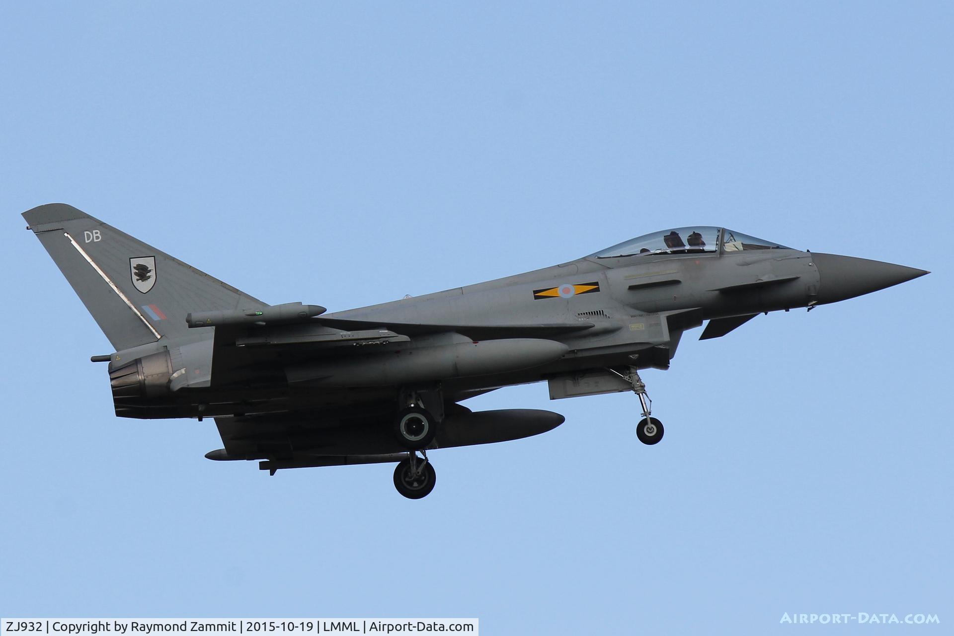 ZJ932, 2006 Eurofighter EF-2000 Typhoon FGR4 C/N 0105/BS023, Eurofighter EF-2000 Typhoon FGR4 ZJ932/DB of No11 Sqdn Royal Air Force
