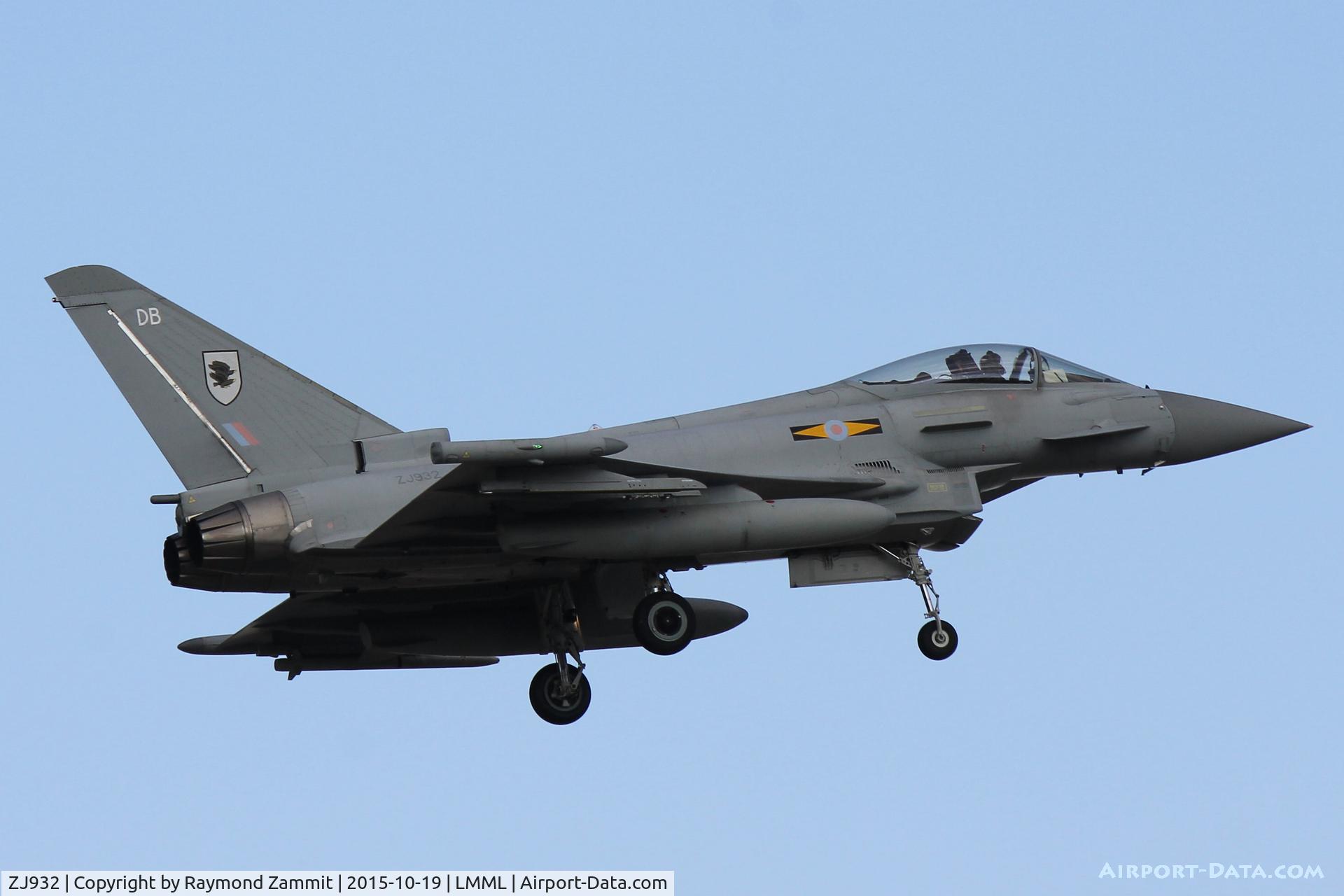 ZJ932, 2006 Eurofighter EF-2000 Typhoon FGR4 C/N 0105/BS023, Eurofighter EF-2000 Typhoon FGR4 ZJ932/DB of No11 Sqdn RAF