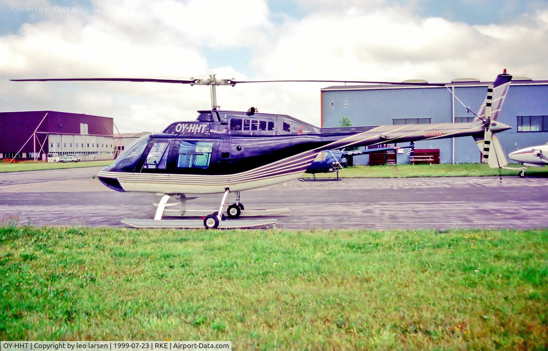 OY-HHT, 1980 Bell 206B JetRanger III C/N 3128, Roskilde Denmark 23.7.99