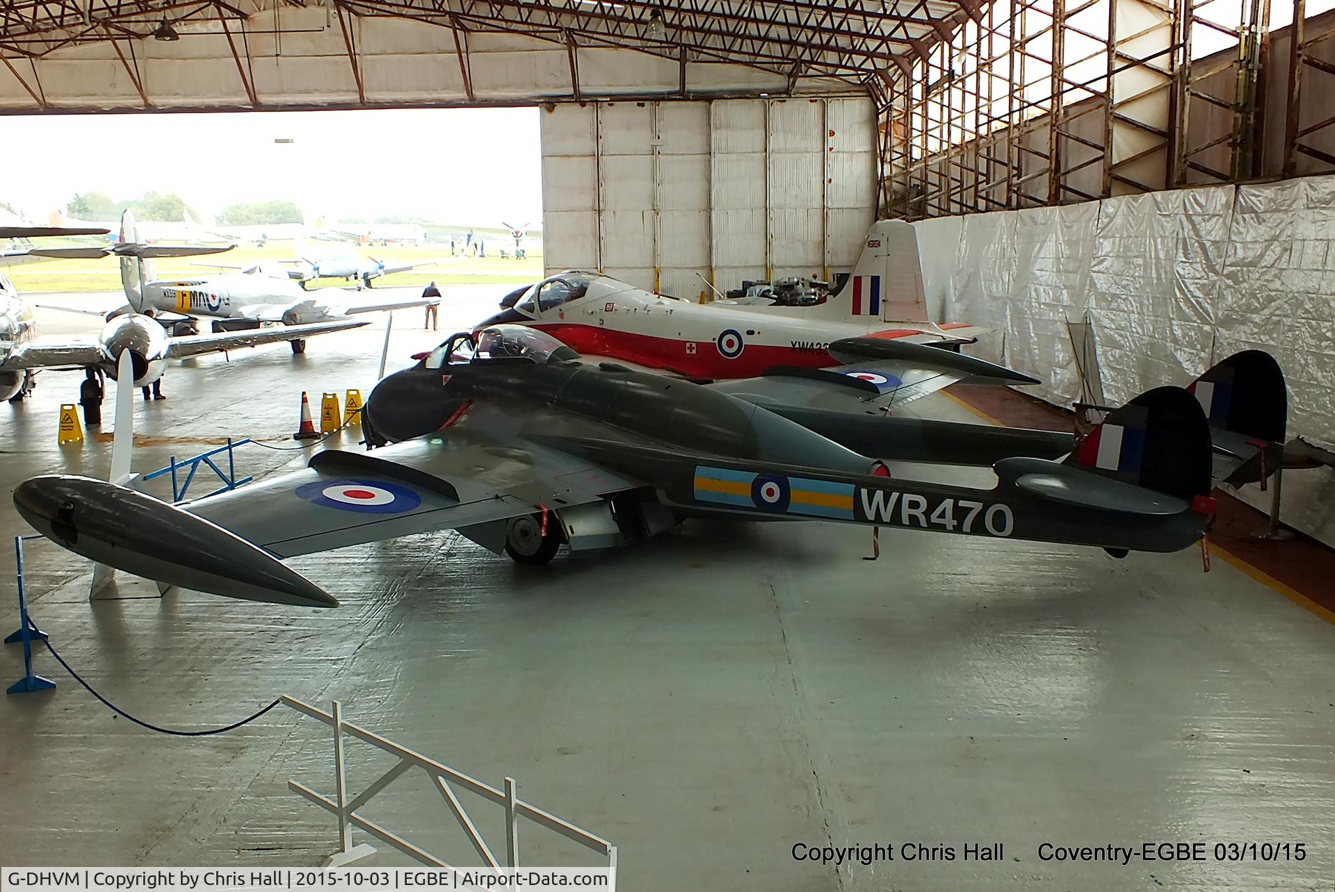 G-DHVM, 1954 De Havilland (F+W Emmen) DH-112 Venom FB.50 C/N 752, Aviation Heritage Ltd