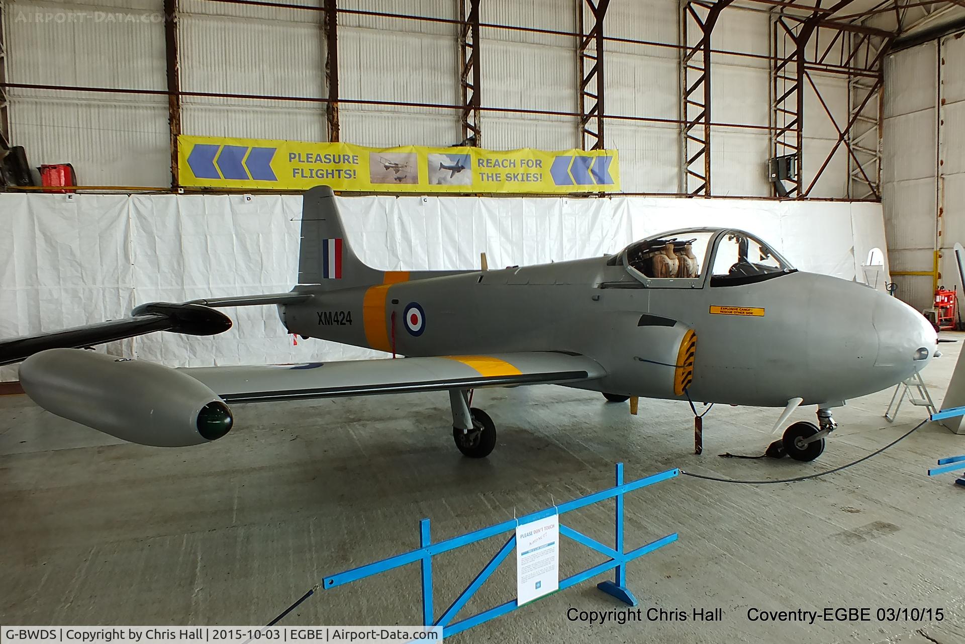 G-BWDS, 1960 Hunting P-84 Jet Provost T.3A C/N PAC/W/9231, Aviation Heritage Ltd