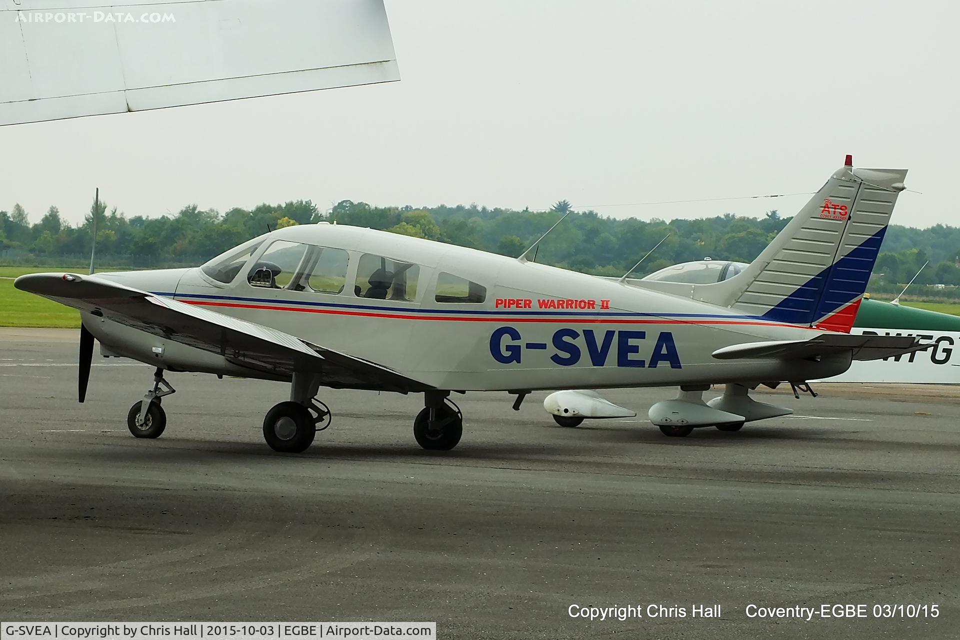 G-SVEA, 1979 Piper PA-28-161 Cherokee Warrior II C/N 28-7916082, visitor from Enstone