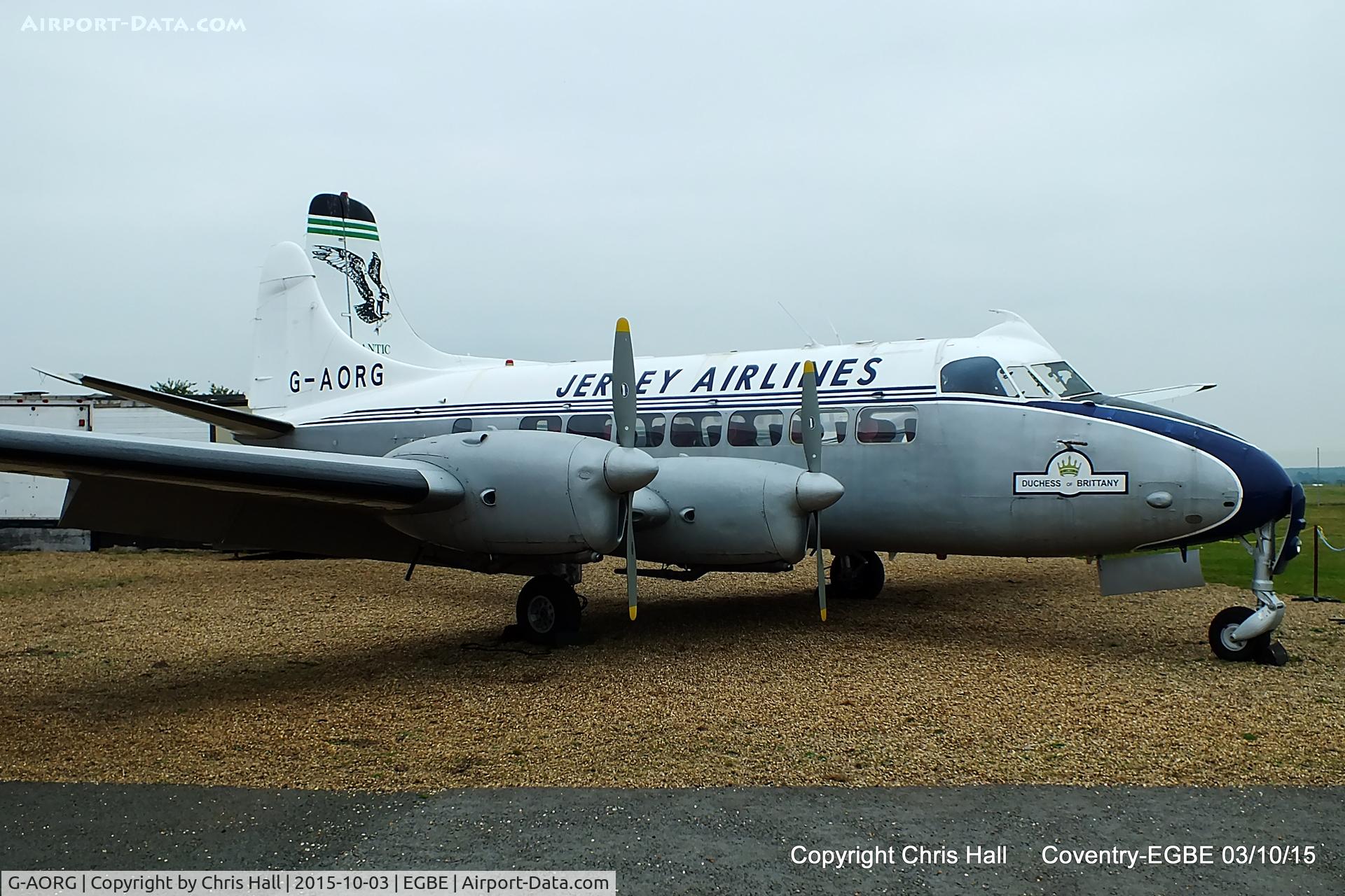 G-AORG, 1956 De Havilland DH-114 Sea Heron C.1 C/N 14101, Duchess of Brittany (Jersey) Ltd