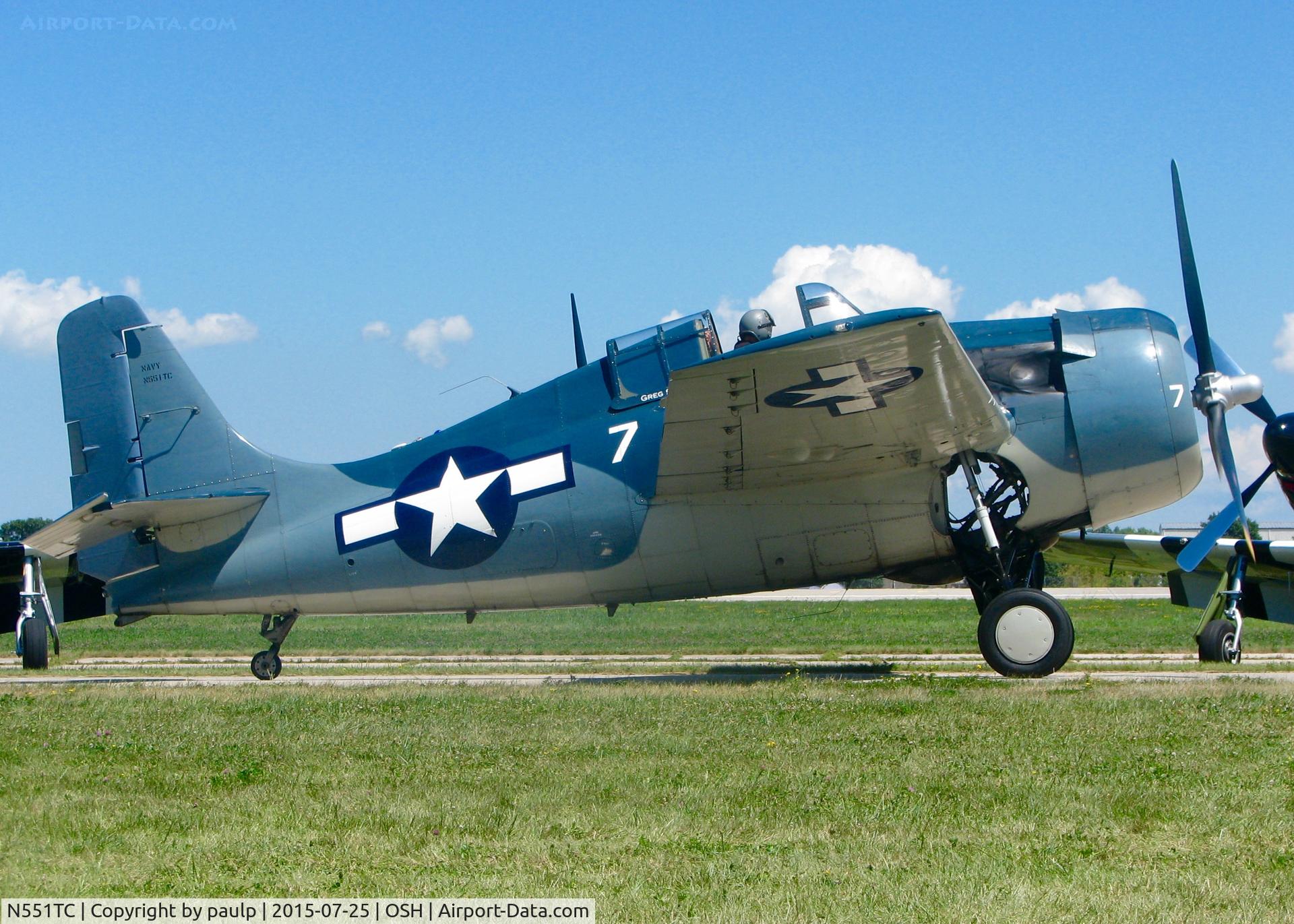 N551TC, 1944 General Motors (Grumman) FM-2 Wildcat C/N 47160, At AirVenture