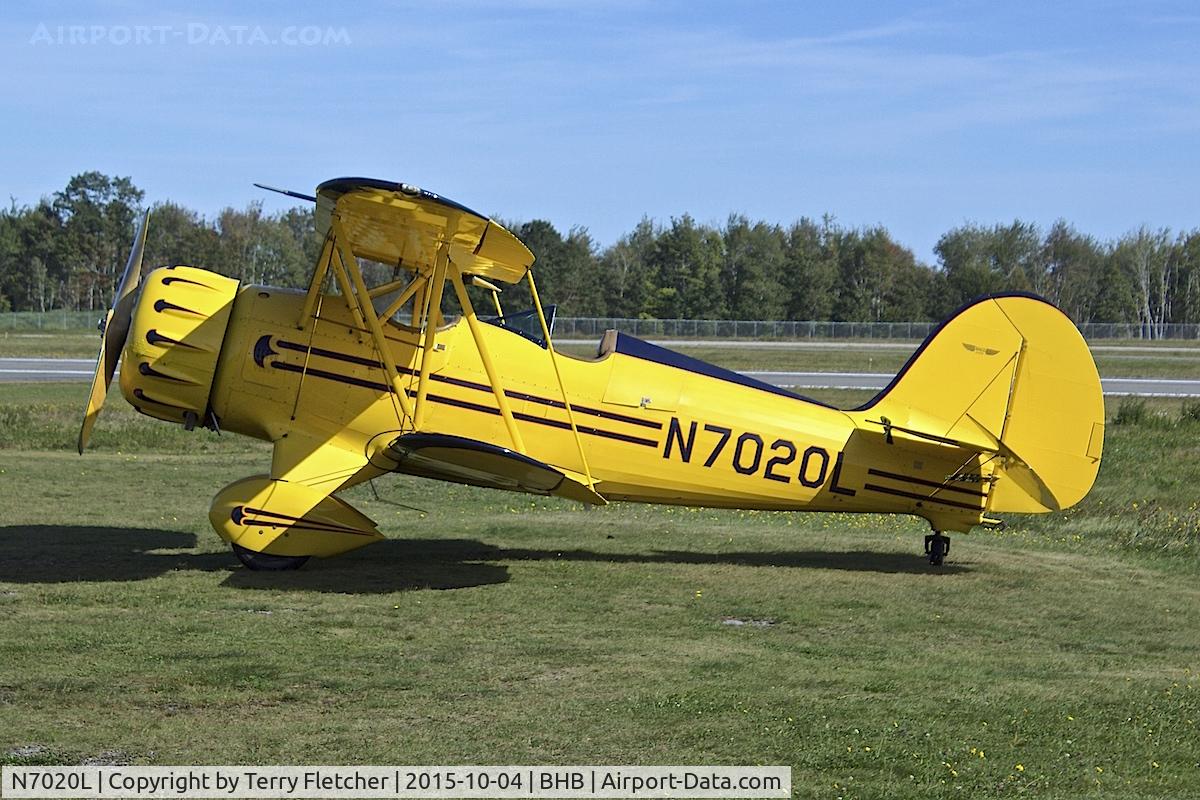N7020L, 1999 Waco YMF-F5C C/N F5C085, 1999 Waco YMF-F5C, c/n: F5C085 at Bar Harbor Airport in Maine