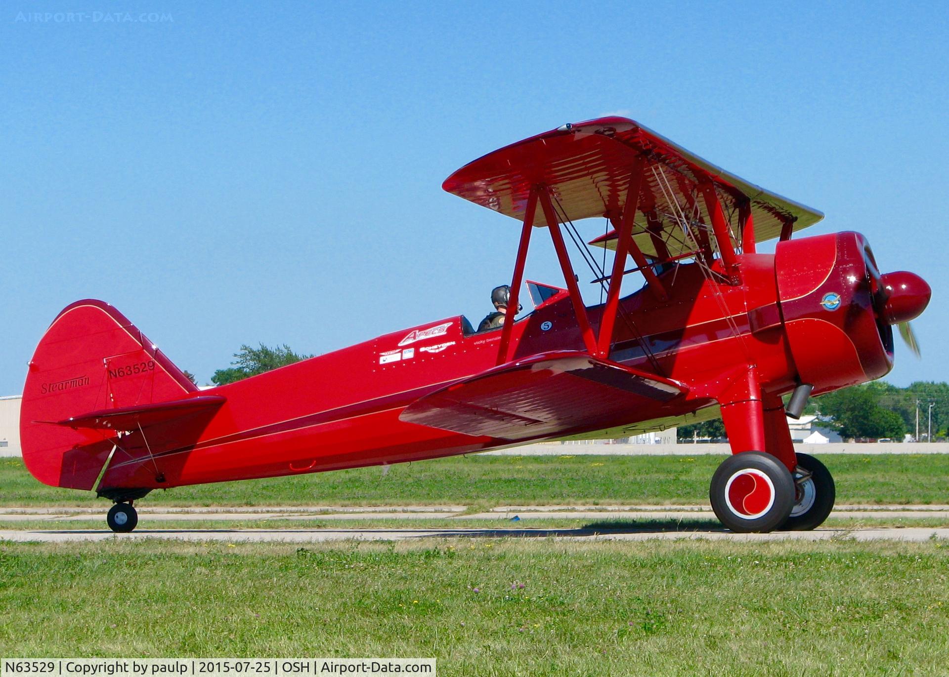 N63529, 1940 Boeing A75N1(PT17) C/N 75-338, At AirVenture