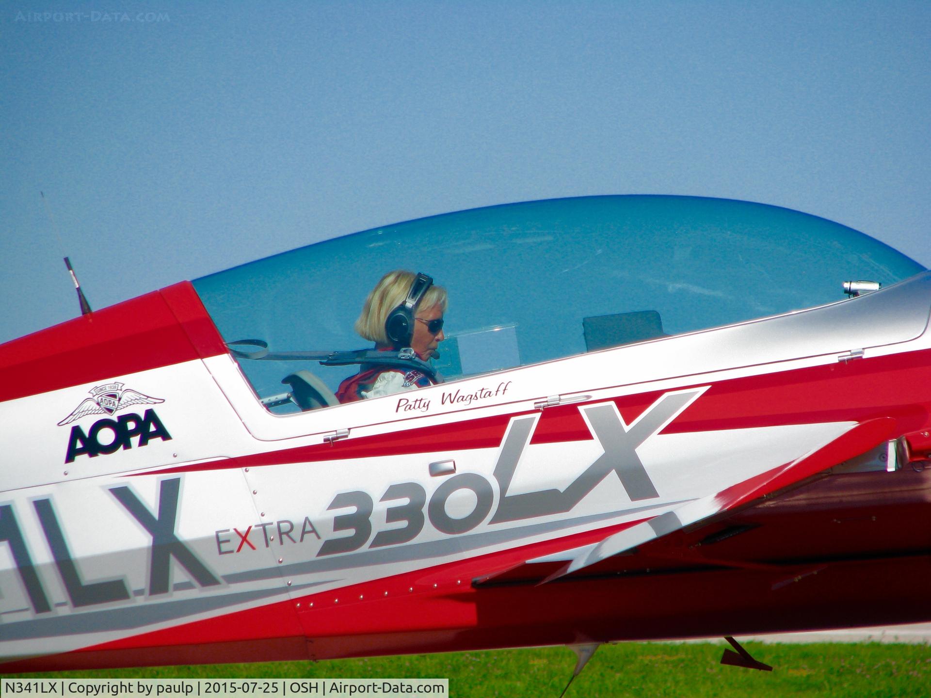 N341LX, 2015 Extra EA-300LC C/N LC041, The one and only Patty Wagstaff at AirVenture.