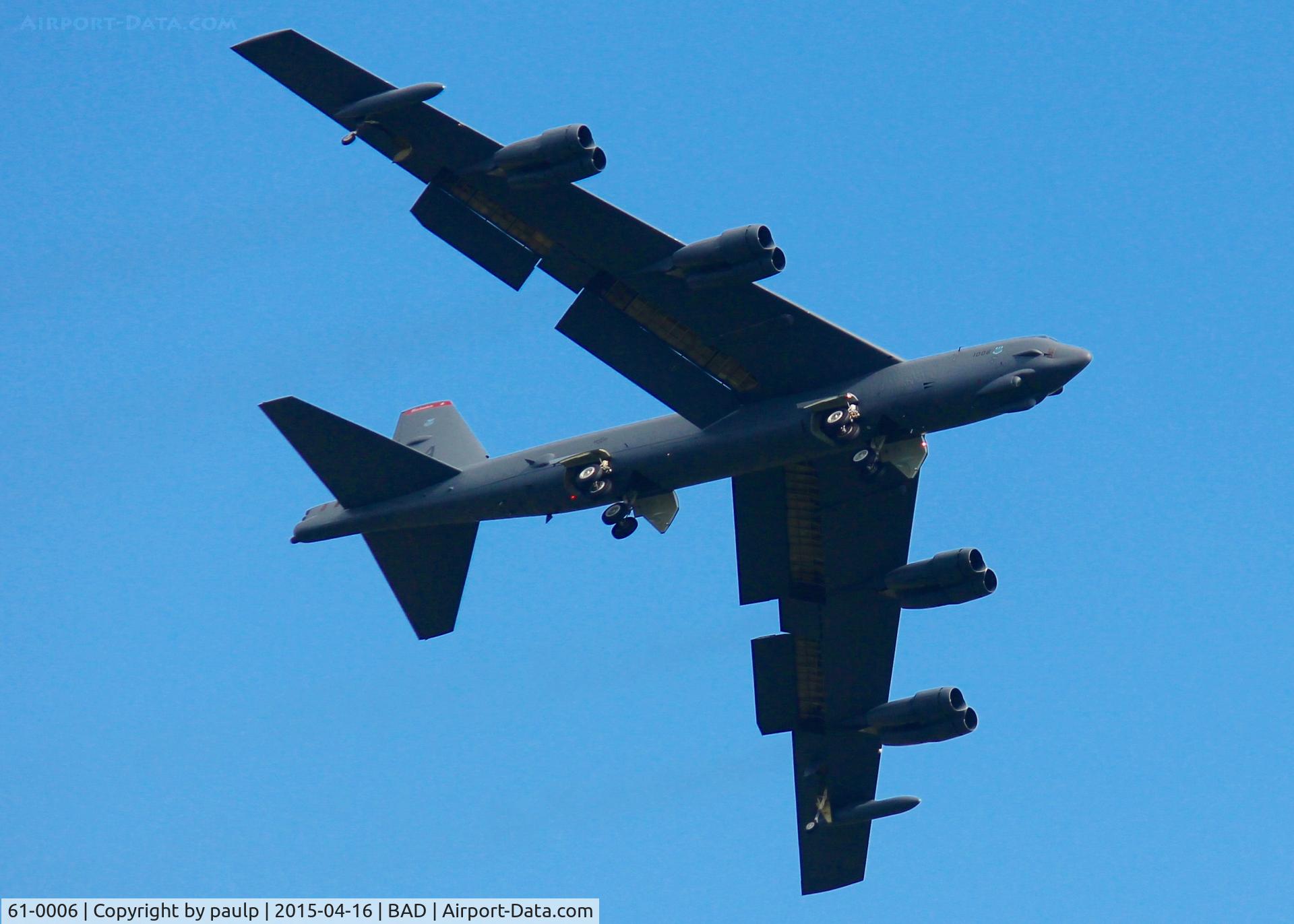 61-0006, 1961 Boeing B-52H Stratofortress C/N 464433, At Barksdale Air Force Base.