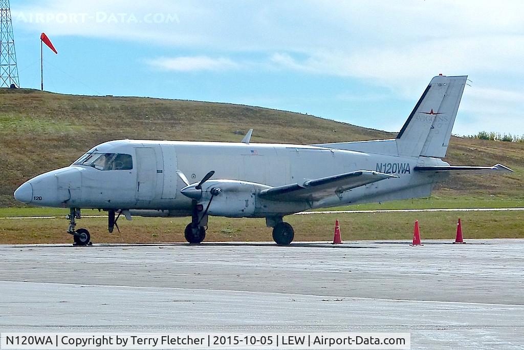 N120WA, 1982 Embraer EMB-110P1 Bandeirante C/N 110.404, At Auburn / Lewiston Airport