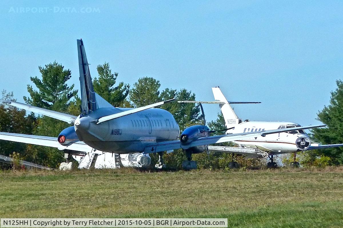 N125HH, 1985 British Aerospace BAe.125-800A C/N 258034, Stored in the SW corner of Bangor International Airport in Maine