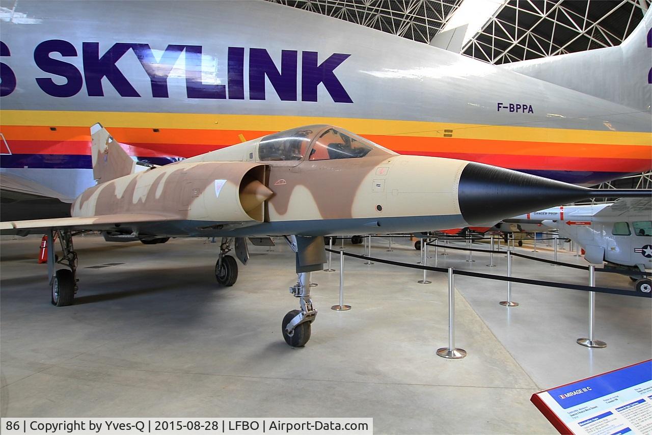 86, 1965 Dassault Mirage IIIC C/N 86, Dassault Mirage IIIC, Ailes Anciennes Collection, Preserved at Aeroscopia Museum, Toulouse-Blagnac