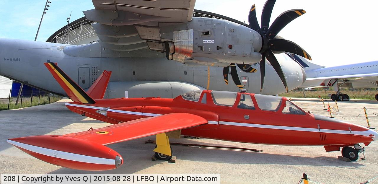 208, 1959 Fouga CM-170R Magister C/N 208, Fouga CM-170R Magister, Preserved at Aeroscopia Museum, Toulouse-Blagnac