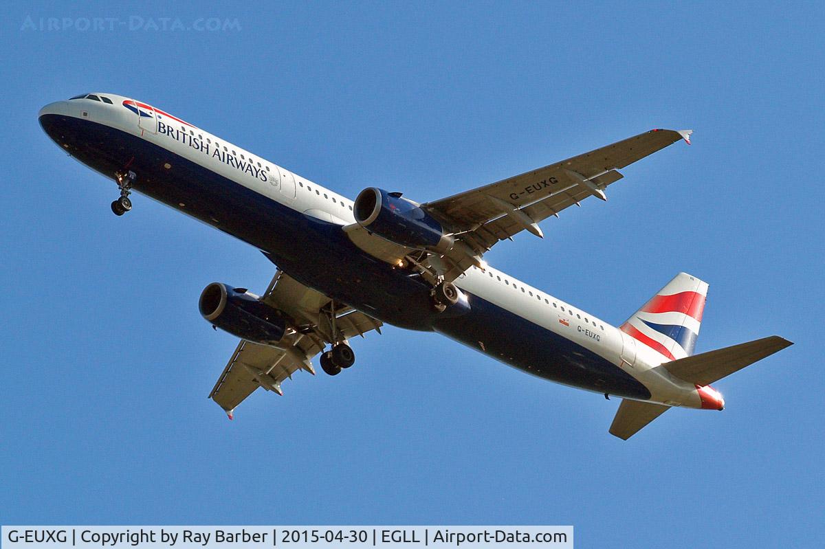 G-EUXG, 2004 Airbus A321-231 C/N 2351, Airbus A321-231 [2351] (British Airways) Home~G 30/04/2015. On approach 27R.