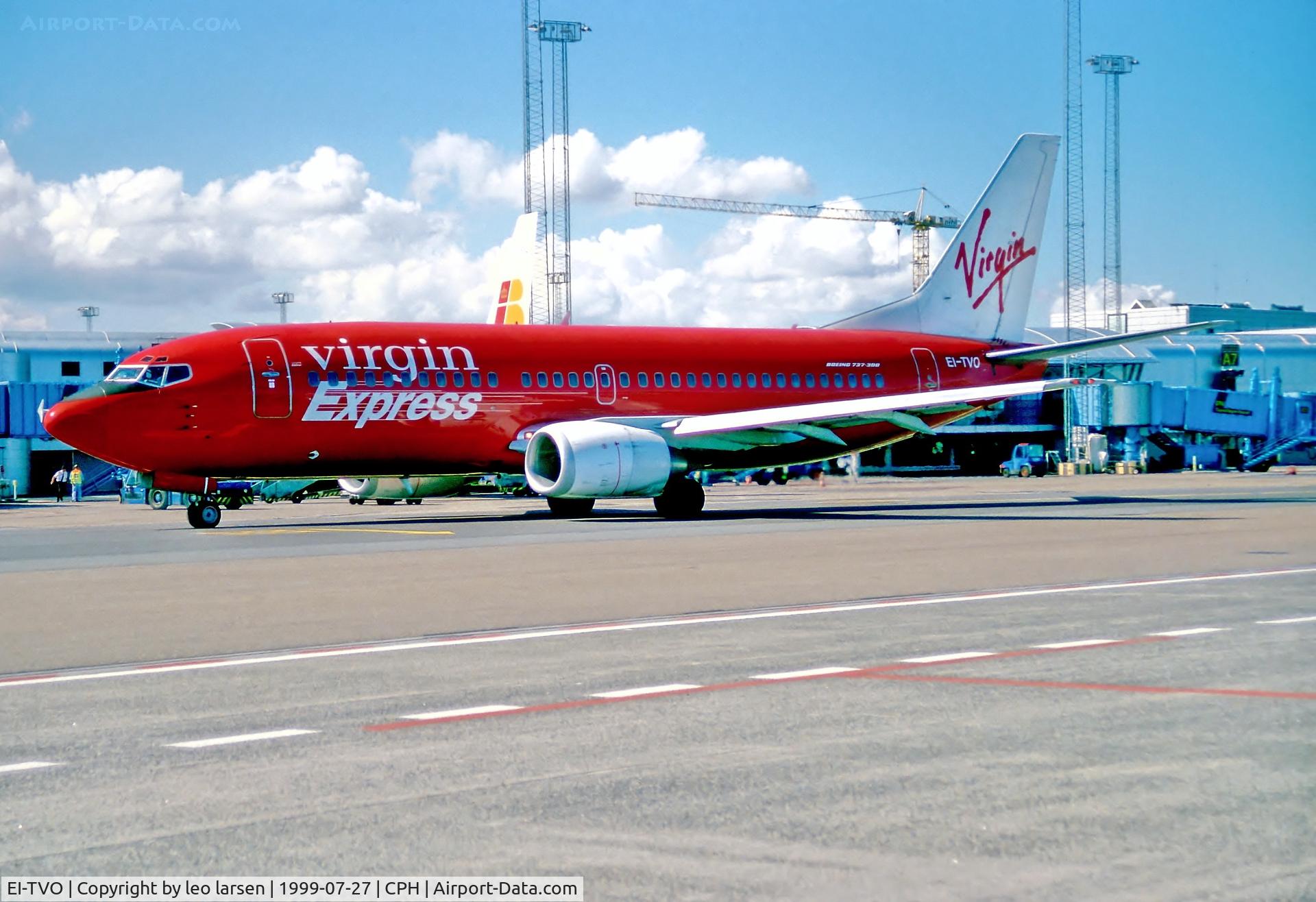 EI-TVO, 1996 Boeing 737-36M C/N 28333, Copenhagen 27.7.99