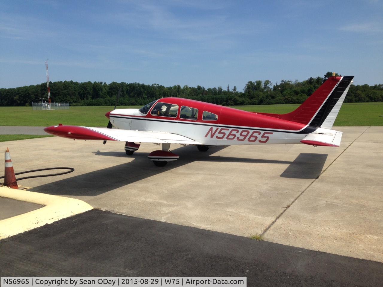 N56965, 1973 Piper PA-28-235 Cherokee C/N 28-7410036, Taken at Hummel Field in August, 2016.