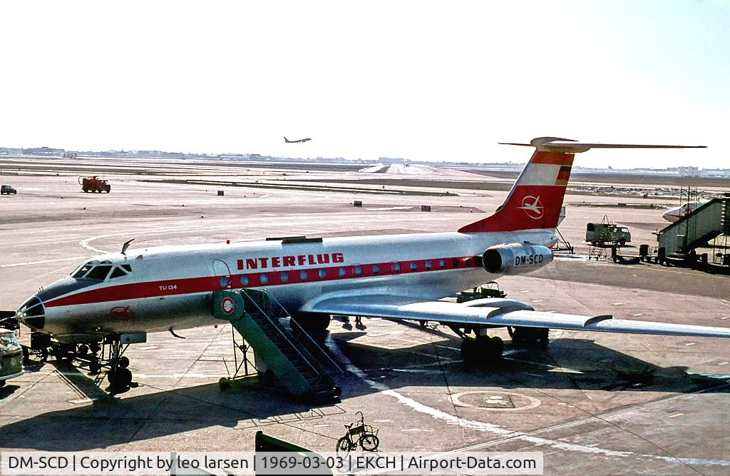 DM-SCD, 1969 Tupolev Tu-134 C/N 9350702, Copenhagen 3.3.69